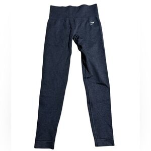 Gymshark Compression Leggings Black Marl Size Small